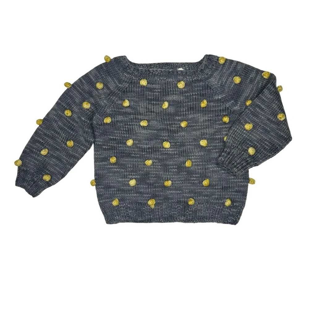 Kalinka‎ Merino Wool Popcorn Sweater